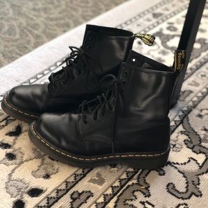 Size 8 Doc Marten 1460 Matte Black Combat Boot
